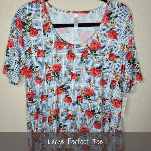 LuLaRoe Perfect T Large Floral NEW - Picture 1 of 1